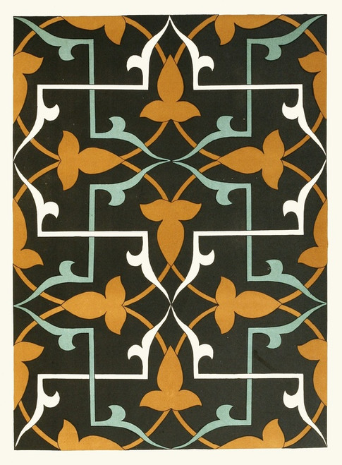 Digital Print - 18 plates of ornamental tiles from the Afghan Boundary Commission Pl 14 by Afghan Boundary Commission