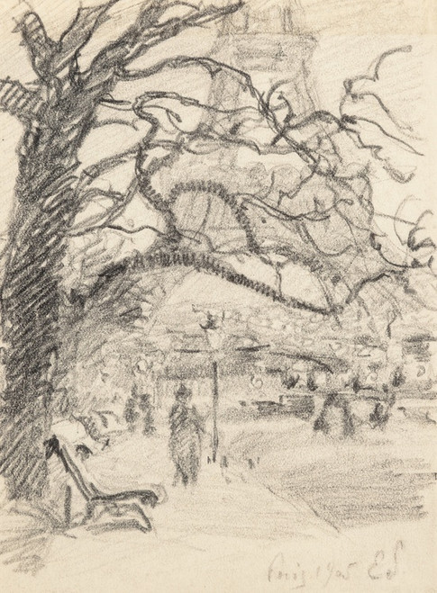Digital Print - Paris, Champs de Mars by Claude Emile Schuffenecker