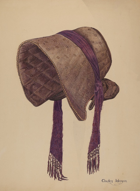 Digital Print - Coal Scuttle Bonnet by Charles Johnson Digital Print - Coal Scuttle Bonnet by Charles Johnson