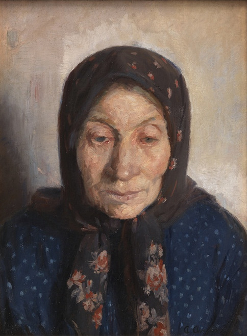 Digital Print - An Old Fisherman's Wife by Anna Ancher