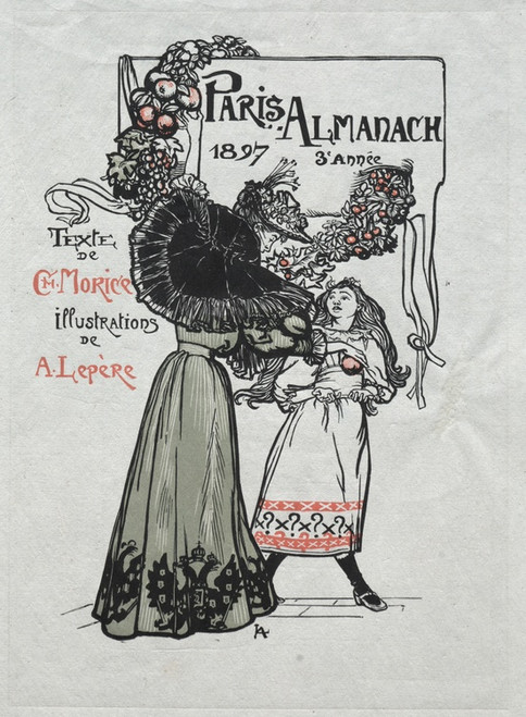 Digital Print - Paris Almanac, 1897; Cover by Auguste Louis Lepre