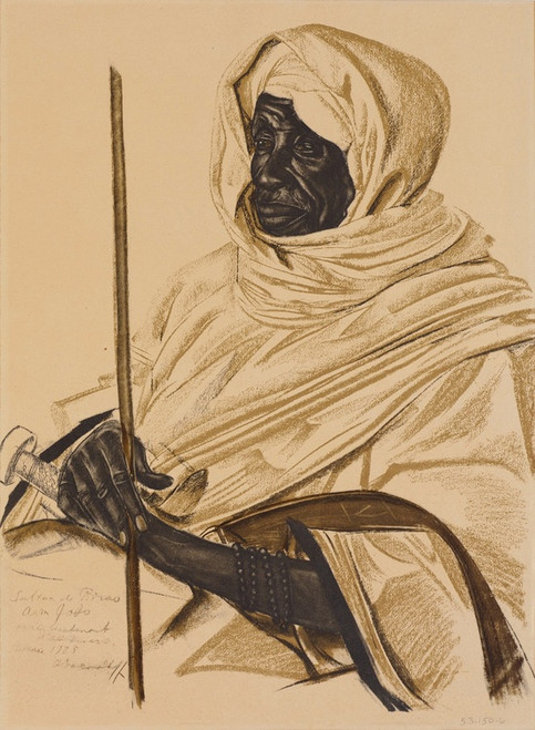 Digital Print - Aim Gabo, Sultan de Birao by Alexandre Jacovleff