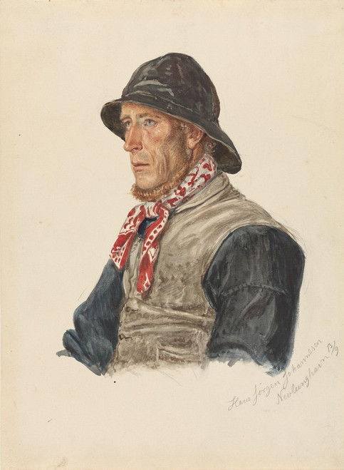 Digital Print - Hans Jrgen Johannesen, Nevlunghavn by Adolph Tidemand