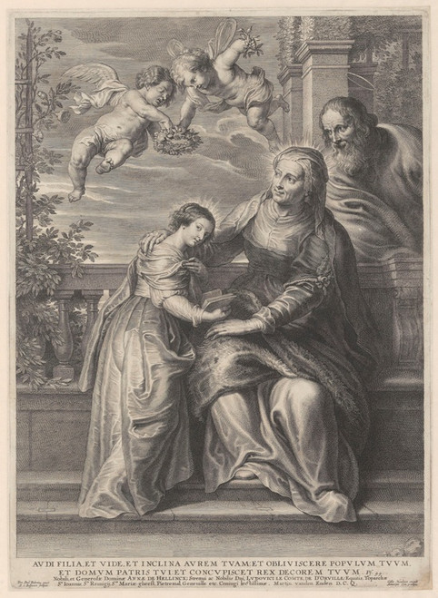 Digital Print - The Education of Mary by Peter Paul Rubens