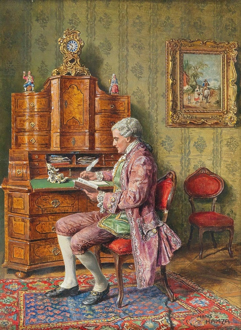 Digital Print - The Art Lover by Hans Hamza