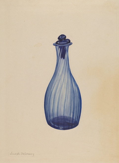 Digital Print - Bottle for Toilet Water by Joseph Delaney Digital Print - Bottle for Toilet Water by Joseph Delaney