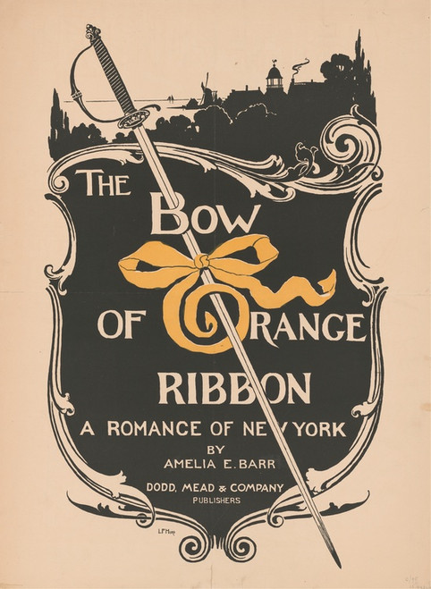 Digital Print - The bow of orange ribbon by L. Fred Hurd