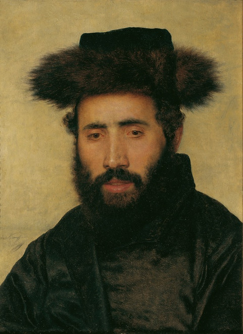 Digital Print - Ein Rabbiner von Oberungarn by Isidor Kaufmann