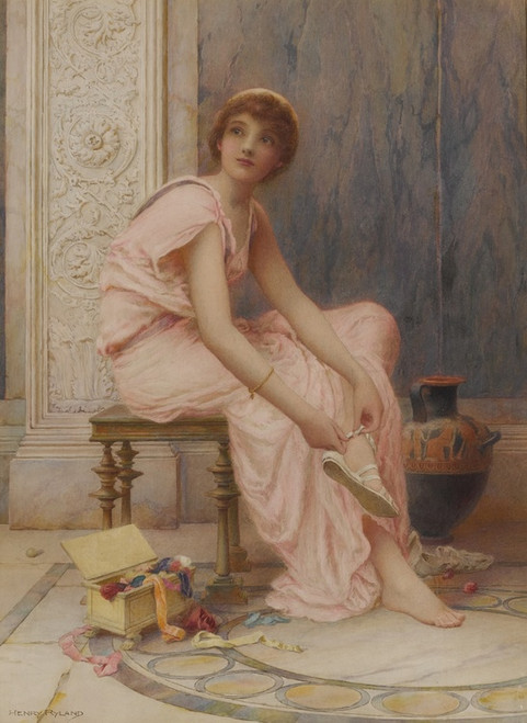 Digital Print - A Pleasant Surprise by Henry Ryland