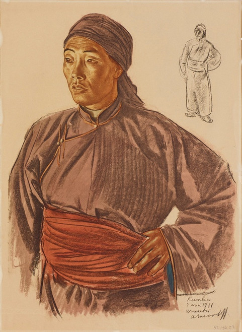 Digital Print - Notre guide mongol Kumbo by Alexandre Jacovleff