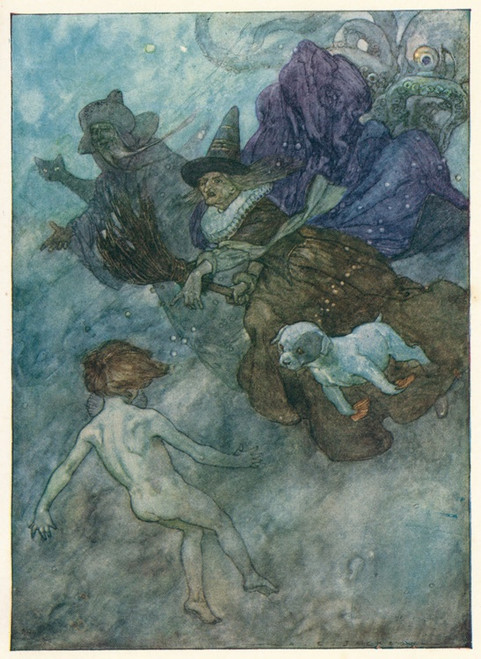 Digital Print - All bawling and screaming at him, 'look a-head, only look a-head' by Alfred Edward Frederick Jackson