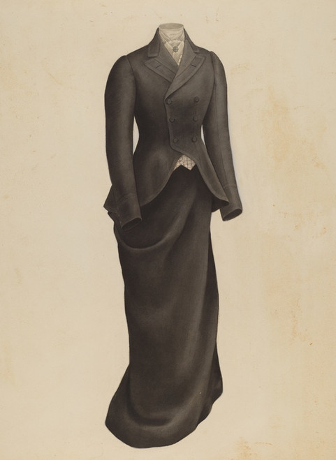 Digital Print - Woman's Riding Habit by Henry De Wolfe