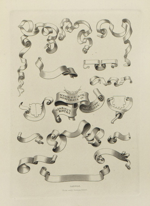 Digital Print - Alphabets: numerals, and devices of the middle ages Pl.46 by Henry Shaw