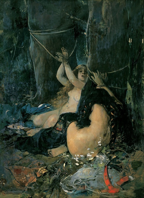 Digital Print - El Cids Daughters by Ignacio Pinazo Camarlench