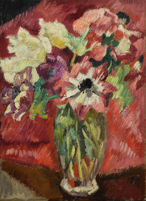 Digital Print - Bouquet au vase de Crystal by Louis Valtat
