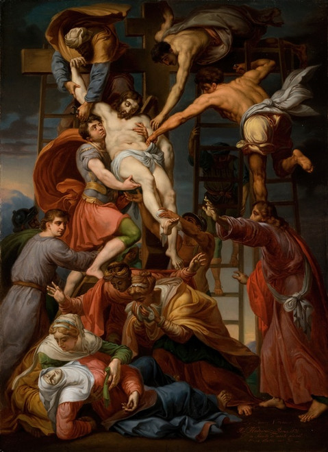 Digital Print - Deposition from the Cross by Rafa Hadziewicz