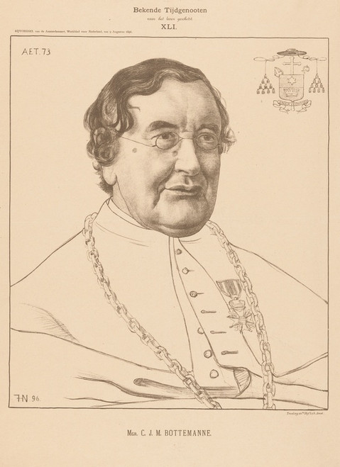 Digital Print - Portret van Caspar Josefus Martinus Bottemanne by Ferdinand Hart Nibbrig