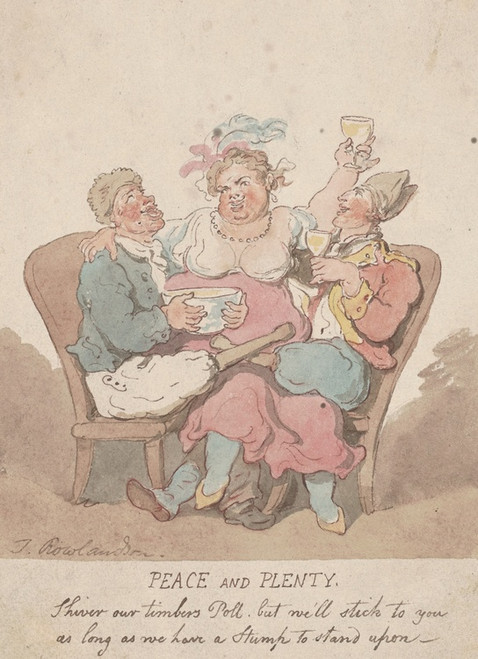 Digital Print - Peace and plenty by Thomas Rowlandson