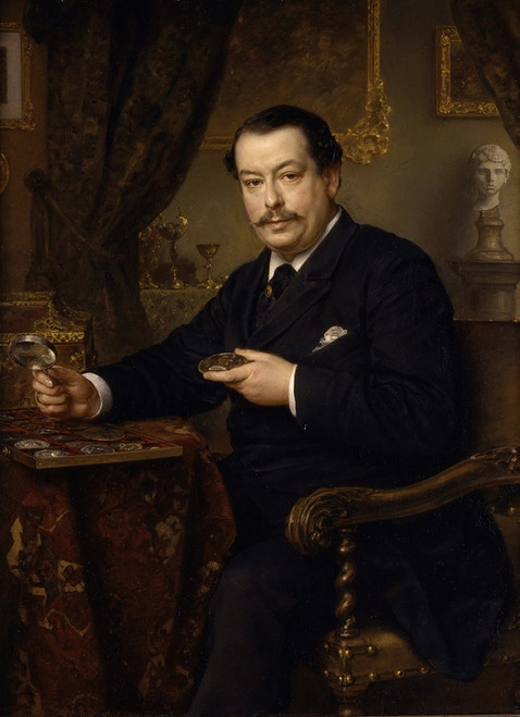 Digital Print - The banker Itzinger by Ludwig Knaus