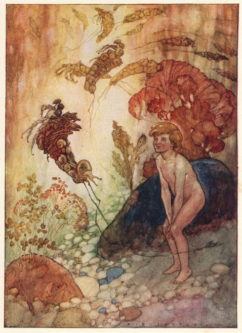 Digital Print - They all toddled about with long straws sticking out behind by Alfred Edward Frederick Jackson