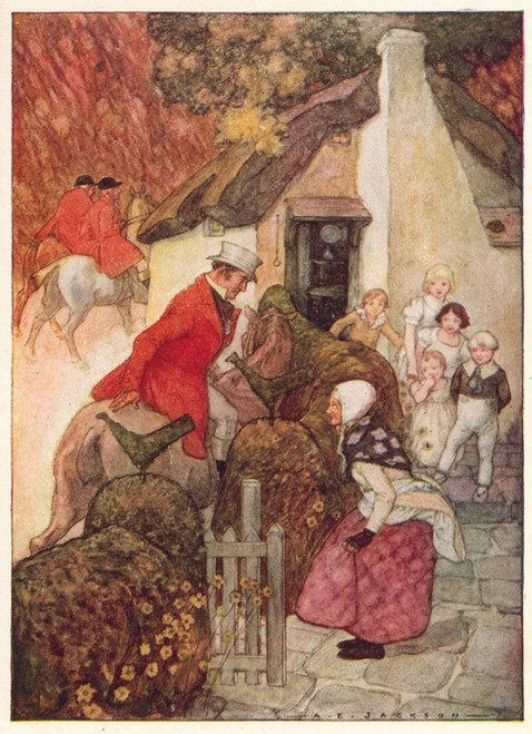 Digital Print - When she saw sir john she curtsied very low by Alfred Edward Frederick Jackson