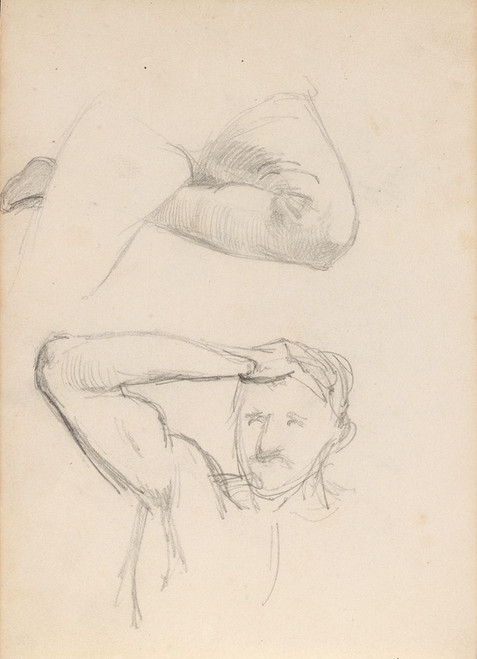 Digital Print - Studies of male figure by Adolph Tidemand
