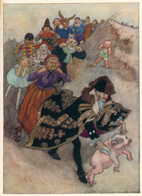 Digital Print - Before them ran a gentleman shearing a pig by Alfred Edward Frederick Jackson