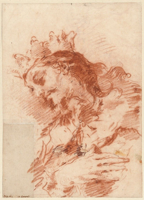 Digital Print - Half Length Figure of a Magi by Giovanni Antonio Guardi