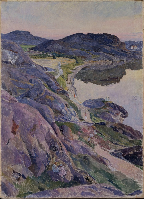 Digital Print - The Bgevik Road by Carl Wilhelmson