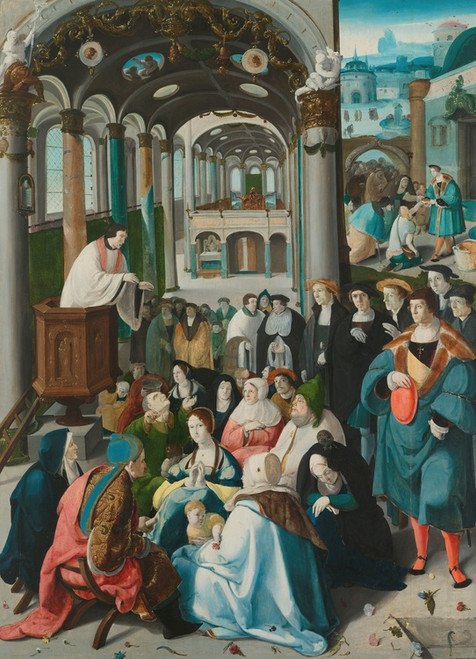 Digital Print - The Calling of Saint Anthony by Aertgen Claesz van Leyden