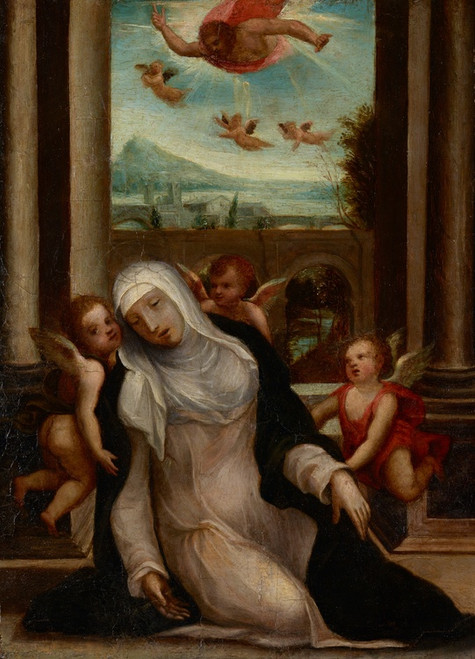 Digital Print - The Ecstasy of Saint Catherine ofSiena by Sodoma