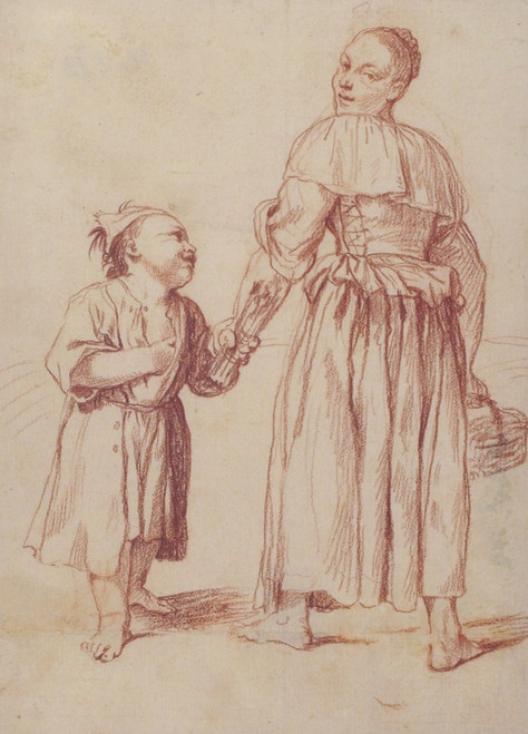 Digital Print - Menghina Coming from the Garden Meets Cacasenno by Giuseppe Maria Crespi