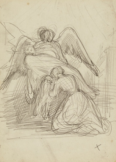 Digital Print - Scne religieuse by Jean-Achille Benouville