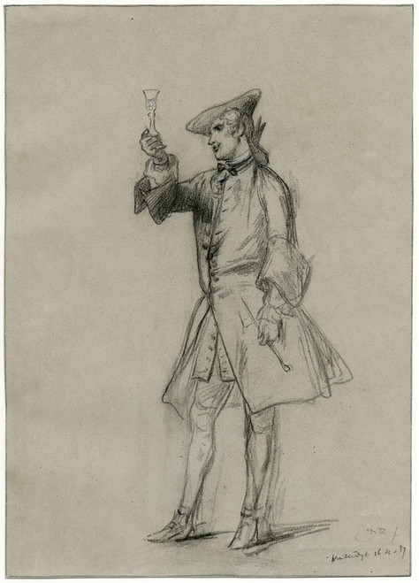 Digital Print - One of the officers in Jacob van Lenneps Ferdinand Huyck by David Bles