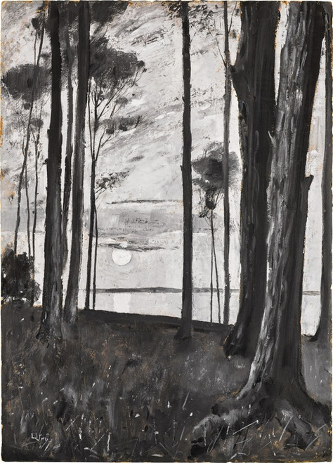 Digital Print - Lake by Moonlight by Lesser Ury