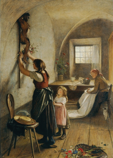 Digital Print - Vor den Feiertagen by Emil Strecker