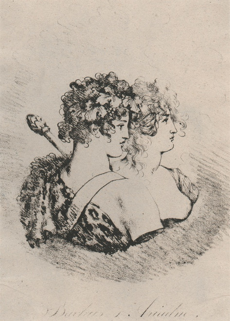 Digital Print - Bacchus and Ariadne by Eduard Strohling