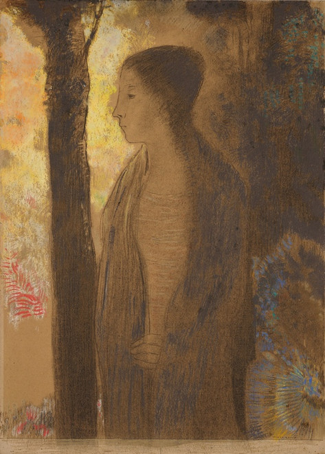 Digital Print - Figure devant un arbre by Odilon Redon
