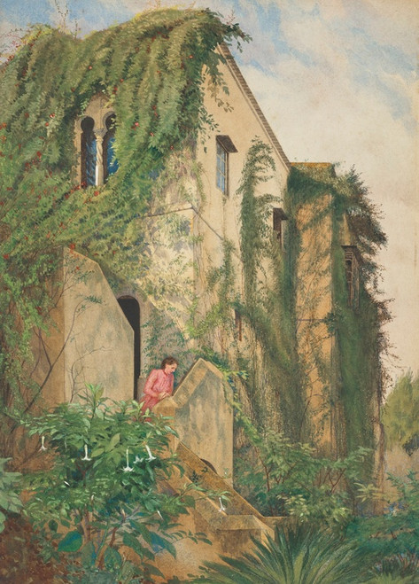 Digital Print - Algiers, Cecilia in pink by George Howard, 9th Earl Of Carlisle Digital Print - Algiers, Cecilia in pink by George Howard, 9th Earl Of Carlisle