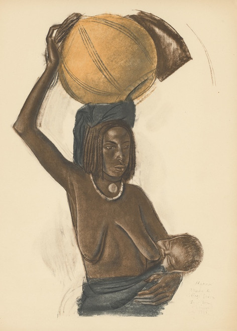 Digital Print - Dessins et peintures d'Afrique pl 7 by Alexandre Jacovleff