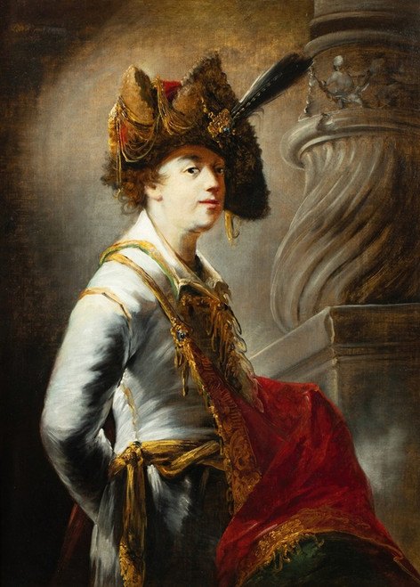 Digital Print - Portrait of a gentleman wearing a hat by Matthus Loder
