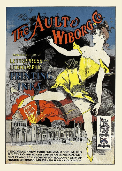 Digital Print - Ault and Wiborg, Ad. 088 by Jules Chret