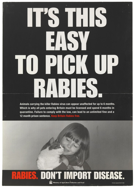 Digital Print - It's this easy to pick up rabies by Ministry of Agriculture, Fisheries and Food
