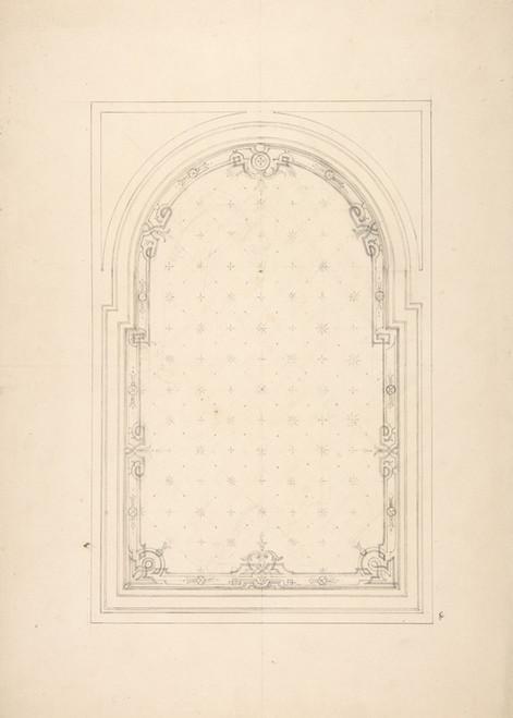 Digital Print - Design for a ceiling by Jules-Edmond-Charles Lachaise