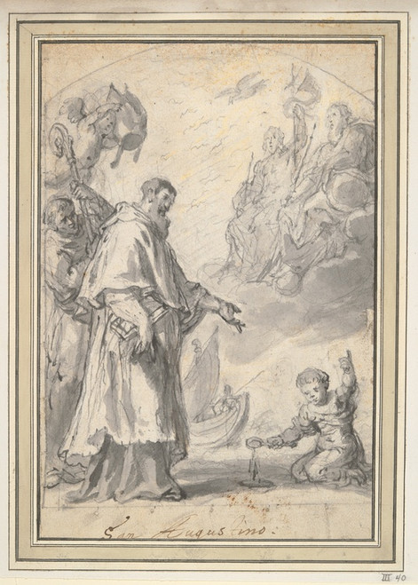 Digital Print - St. Augustine by Justus van Egmont