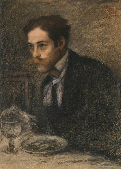 Digital Print - James Pitcairn-Knowles at the Dinner Table by Jzsef Rippl-Rnai