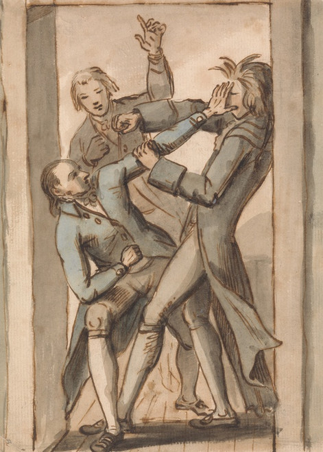 Digital Print - Haughton, Field and Shepheard Fighting by George Shepheard