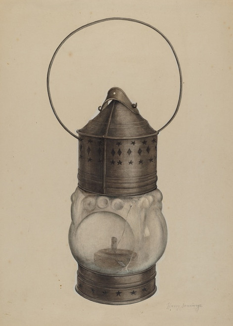 Digital Print - New England Lantern by Harry Jennings