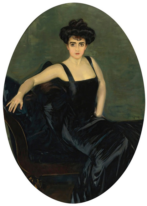 Digital Print - Portrait Of Mrs. Esperanza Conill De Zanetti by Joaqun Sorolla