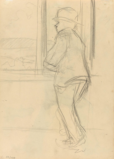 Digital Print - Man by Window by Gustav Wentzel